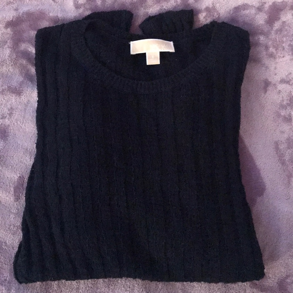 Michael Kors crew neck sweater-Small/Navy Blue